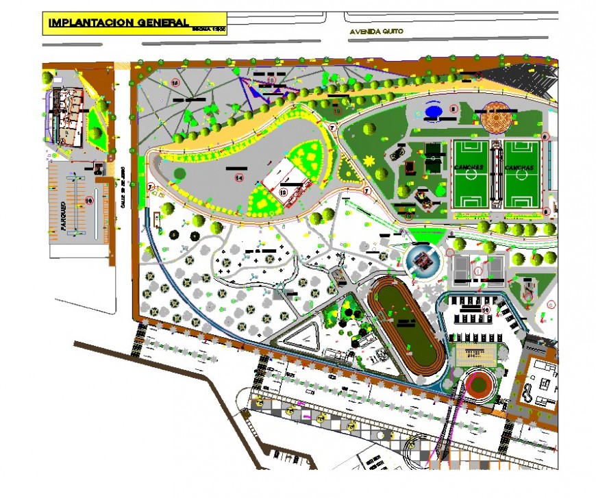 Commercial and residential area detail plan 2d view CAD block layout file in autocad format